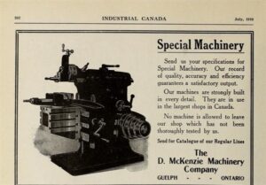 Read more about the article McKenzie Machinery Company: One of Guelph’s Forgotten Companies