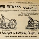 The Famous Woodyatt Lawnmower Canadian hardware and Metal 1902