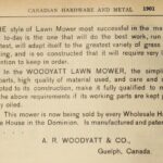 1901 Ad mowers Canadian hardware and Metal 1901